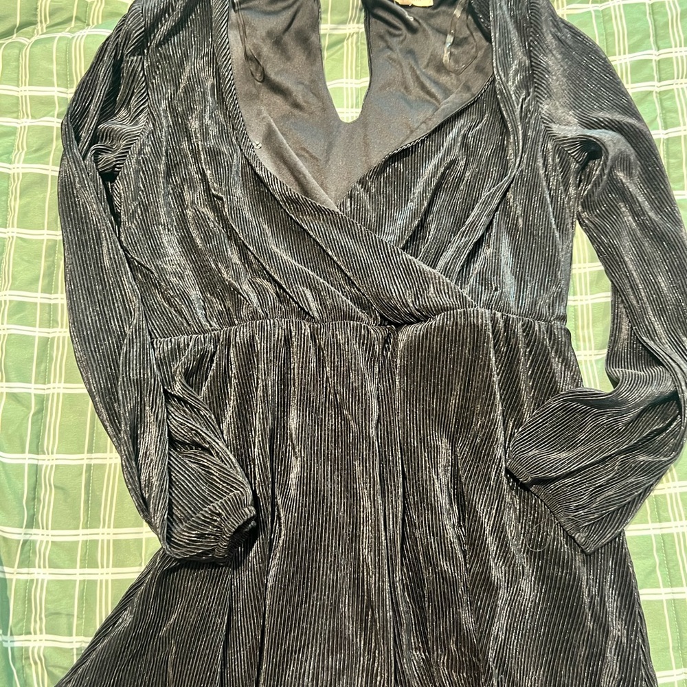 Elegant Black Velvet Romper